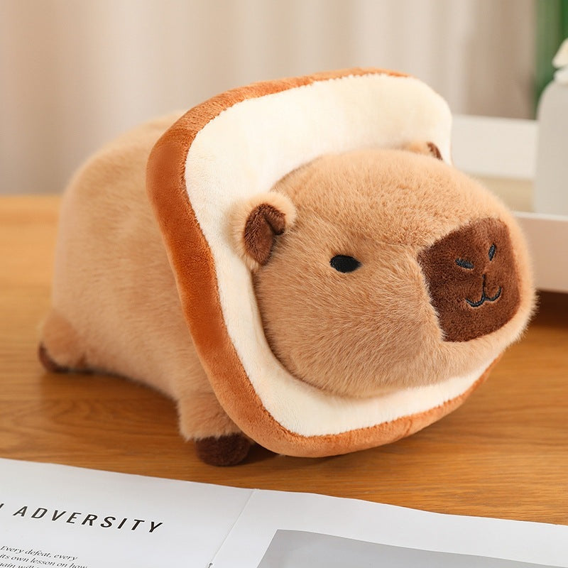 Bee Toast Transformation Lying Capabala Plush Doll Toast Capybara