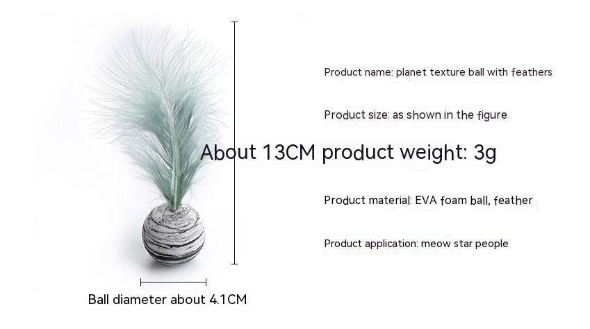 Productos relacionados con gatos, juguete para lanzar bolas de espuma ligera, Material EVA de plumas