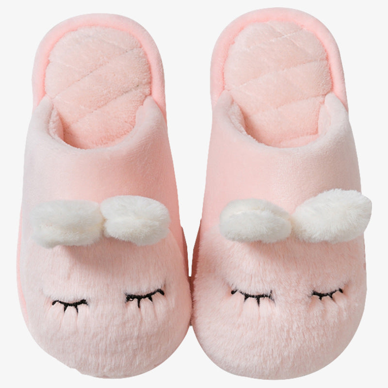 Pantuflas peludas de interior para niños y niñas de animales, pantuflas de algodón peludas para el hogar para niños