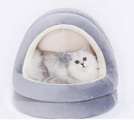 Niche pour chat de haute qualité, lit pour chaton, animal de compagnie, tapis de canapé, lit confortable, jouet pour chien, pour petit chenil, maison, grotte, nid de couchage, produits d'intérieur