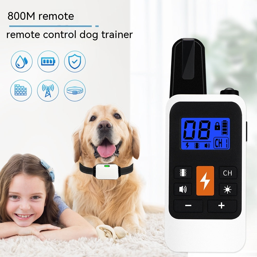 800 M Multifunctional Remote Control Electric Shock Collar LED Digital Display Charging Waterproof Training Device