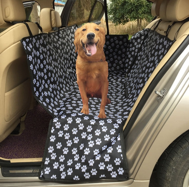 Transportadores de huellas para perros, cubierta impermeable para asiento de perro, alfombrilla para coche, Protector para hamaca con cinturón de seguridad D1010