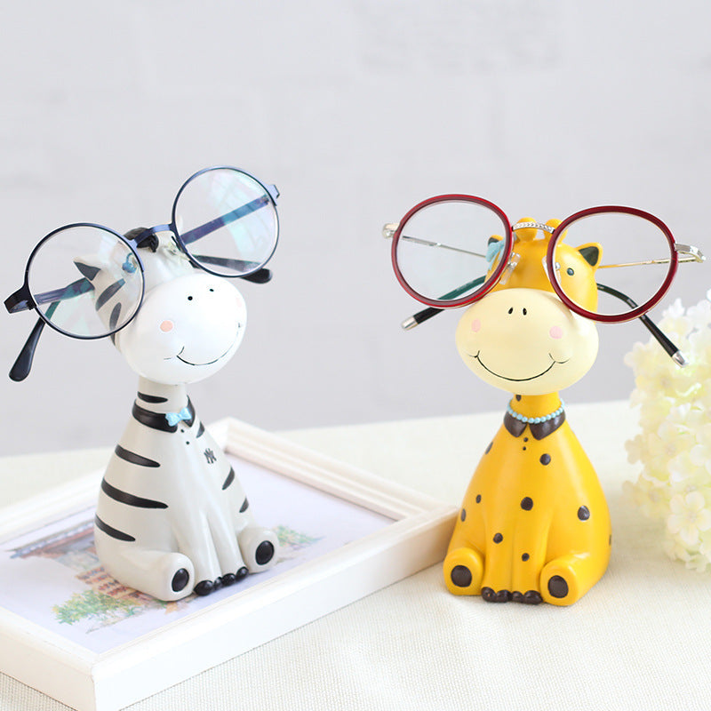 Cadre de lunettes de manoir en forme d'animaux, décoration créative pour la maison, artisanat en résine