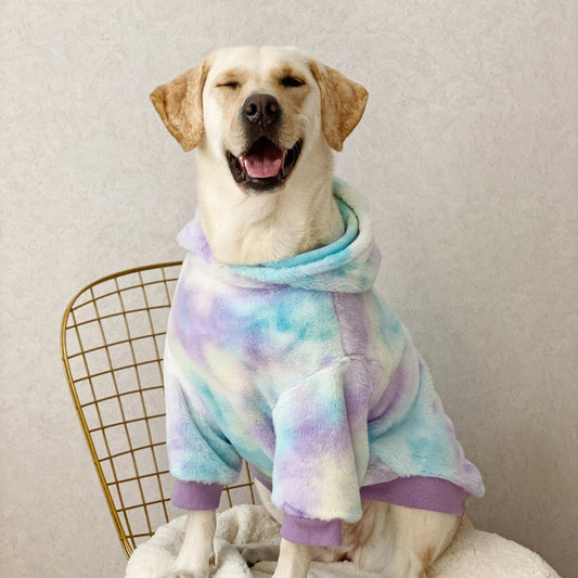 Tie Dyed Large Dog Clothing Warm