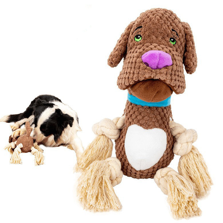 Jouet en peluche pour chien en forme de coquille contenant du papier sonore Bb appelé molaire résistant aux morsures, jouet interactif pour animaux de compagnie, grand chien, chiot, fournitures pour animaux de compagnie