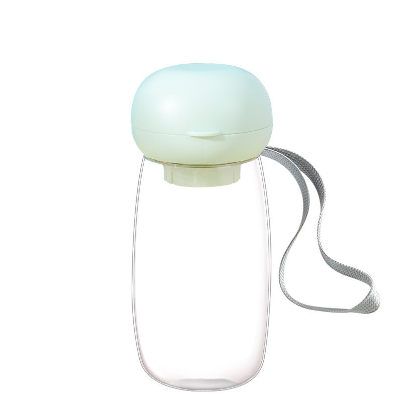 Bouteille d'eau portable pour animaux de compagnie, bol d'alimentation pour voyage en plein air avec cordon pour petits et moyens chats et chiens, fournitures pour animaux de compagnie, résistance aux hautes températures