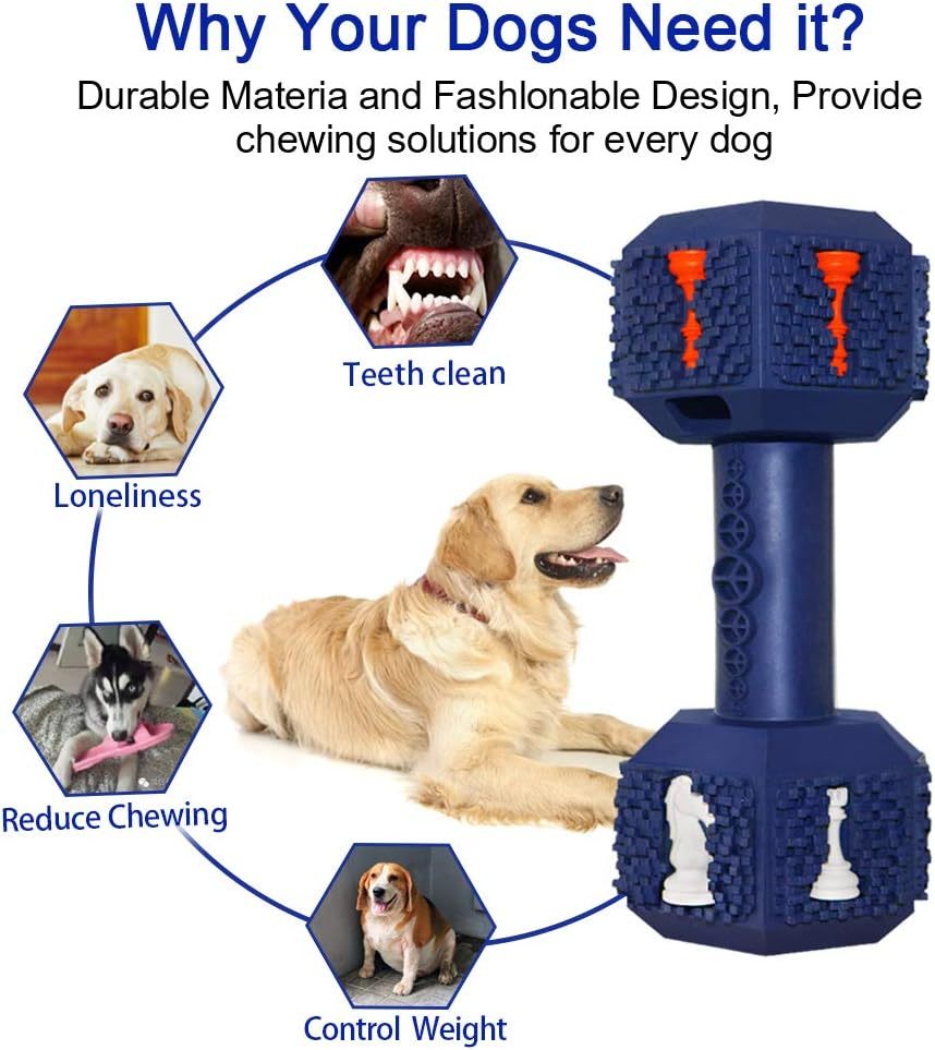 Juguetes para masticar para perros para masticadores agresivos, de grado alimenticio, no tóxicos, juguetes dentales para mascotas, resistentes, duraderos, indestructibles, para perros medianos y grandes