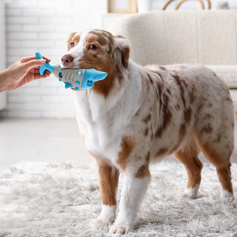 New Dog Teething Leaky Toy Mimics Shark-tooth Cleaning And Bite-resistant Tooth-venting Toy For Dogs