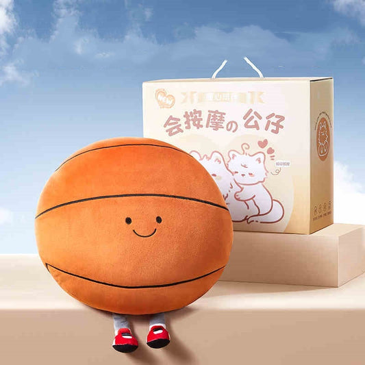 Jouet de massage en peluche créatif de style basket-ball