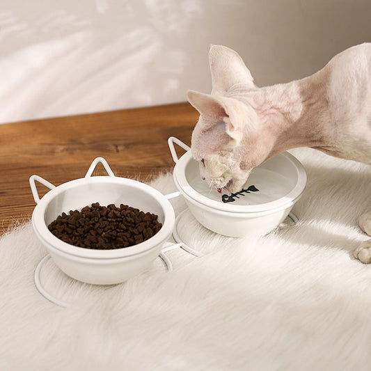 Bol pour chat Le bol de nourriture pour chat en céramique protège la colonne cervicale