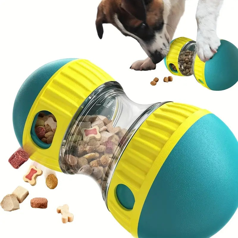 Adjustable Treat Dispenser Toy For Dogs - Interactive IQ Stimulator Slow Feeder For Boredom-Free Fun Puppy Toy Adjustable Food Dispensing Treat Dispenser Dogs Puzzles Feeder