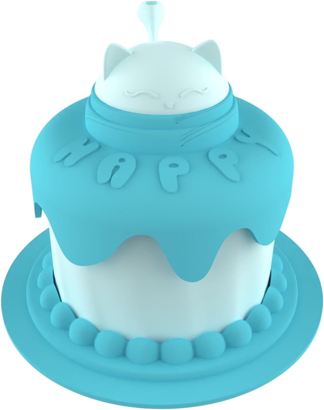 Cat Birthday Party Supplies  Cat Birthday Cake Bowl Includes Cat Slow Feeder Bowl Cat Food Bowl Pet Food Can Cover Silicone Can Lids Cat Feeding Spoon