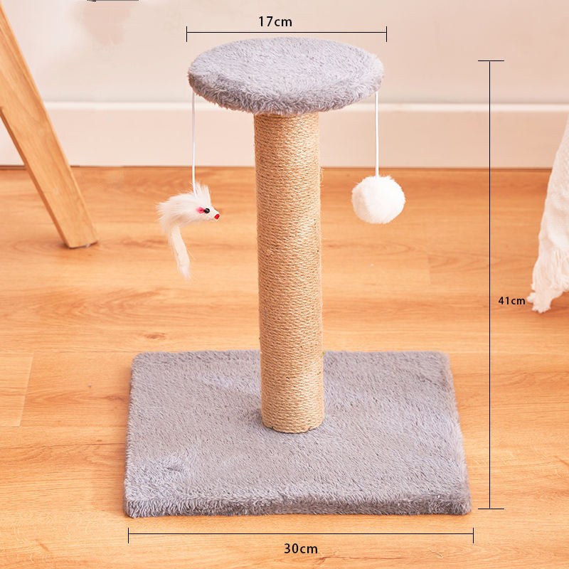 Griffoir vertical en sisal pour chat - Jouet durable, anti-pelliculaire, anti-rayures - Fournitures pour chats