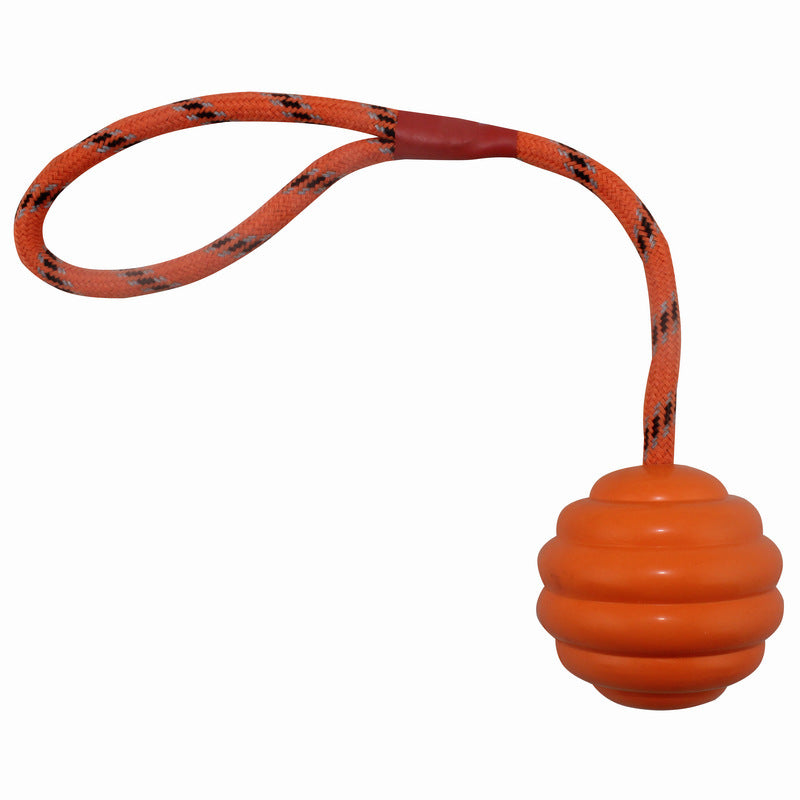 Ball Multi-color Optional Rubber Bite-resistant Molar Clean Tooth Rope Knot Interactive Training Pet Toy