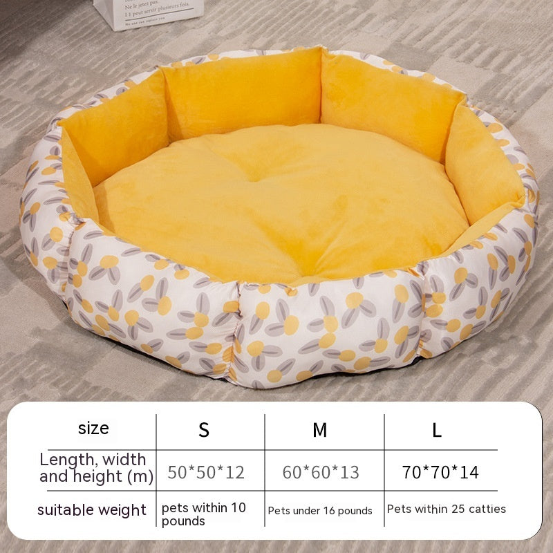 Octagonal Cage Pet Bed Universal Fleece Lining