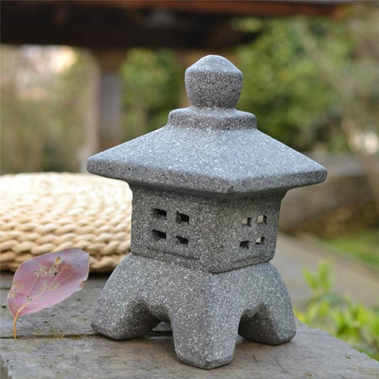 Lámpara de piedra Césped al aire libre Estilo japonés Patio Jardín