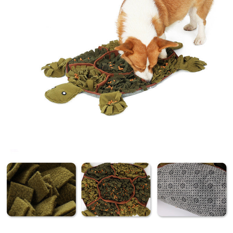 Coussin renifleur pour animaux de compagnie, tortue, décompression, consomme de l'énergie, jouet pour chien