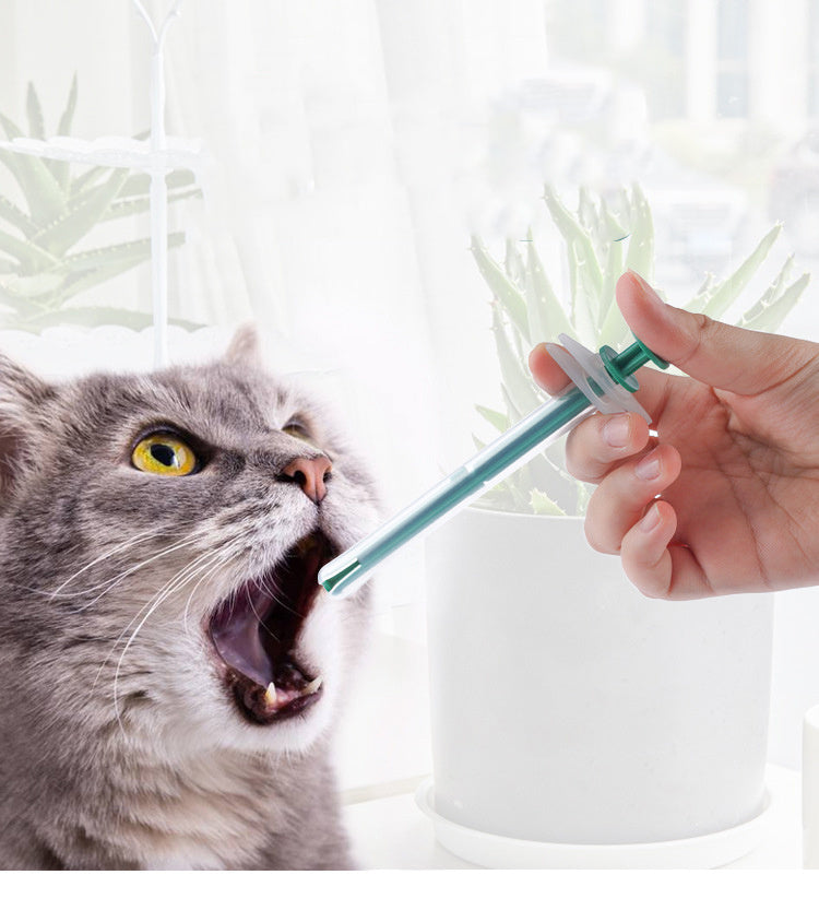 Lot de 2 piluliers pour chat, pistolet à pilules pour animaux de compagnie, pilulier pour chien, seringue à pointe souple, outil de distribution d'alimentation médicale pour animaux de compagnie pour petits animaux