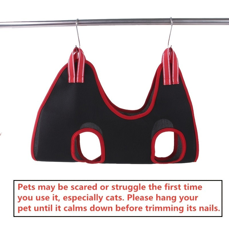 Hamac de toilettage pour animaux de compagnie, coupe-ongles pour chien, anti-rayures, morsure, sac fixe, sac de retenue, sac de beauté, hamac suspendu pour animaux de compagnie 