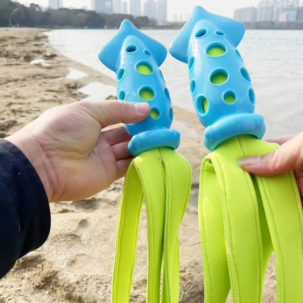 Jouet à mâcher pour animaux de compagnie, nettoyage des dents, jouets couineurs en forme de seiche, jouet interactif d'entraînement à lancer pour chiens de petite, moyenne et grande taille