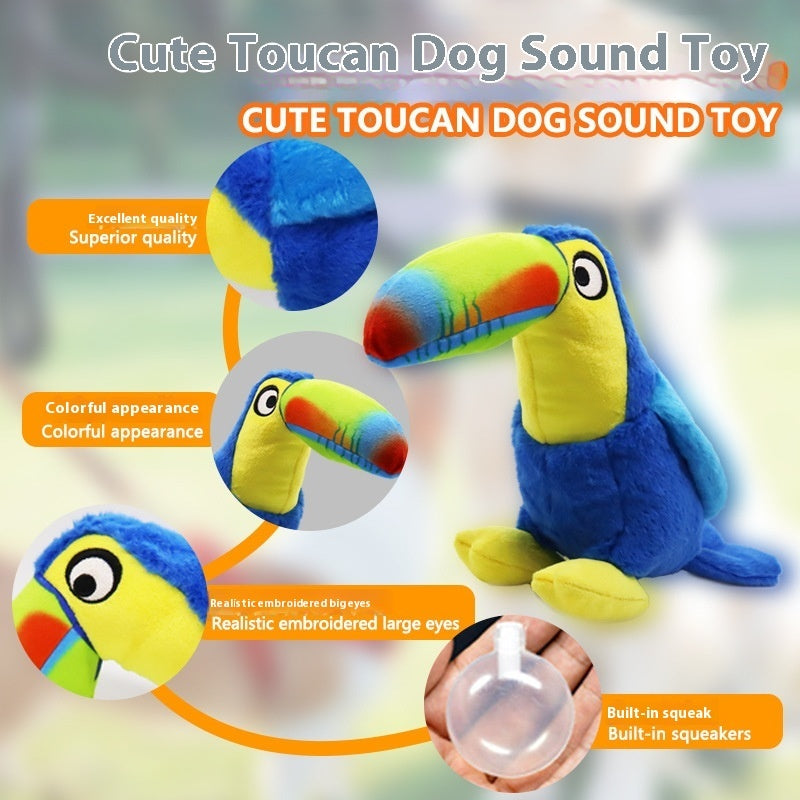 Juguete para perros con forma de pájaro de boca grande para aliviar el aburrimiento, los tirones y las burlas