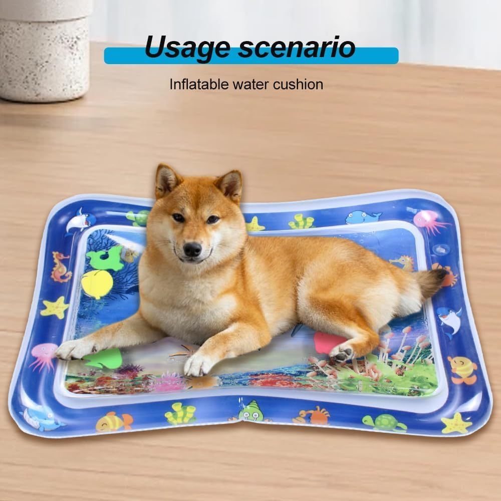 Thickened Water Sensor Play Mat Sensory Water Play Mat For Cats Cat Water Play Mat Sensor Water Playmat Water Sensory Playmat For Pet Cool Comfort Inflatable Tummy Time Water Mat