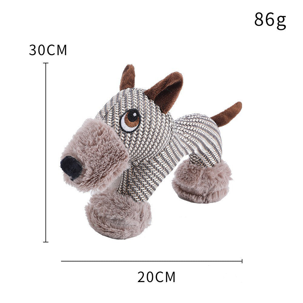 Juguetes chirriantes para perros grandes, peluche de perro, juguete interactivo para perros, juguete masticable de peluche para perros, juguetes estimulantes para mascotas con chirridos para perros medianos y grandes, cachorros