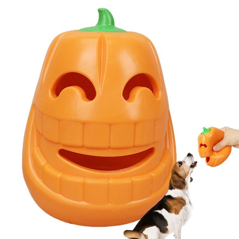 Juguetes masticables resistentes para perros Juguete masticable para perros para masticadores agresivos Juguete indestructible con forma de calabaza para perros Juguetes interactivos para perros Cachorros