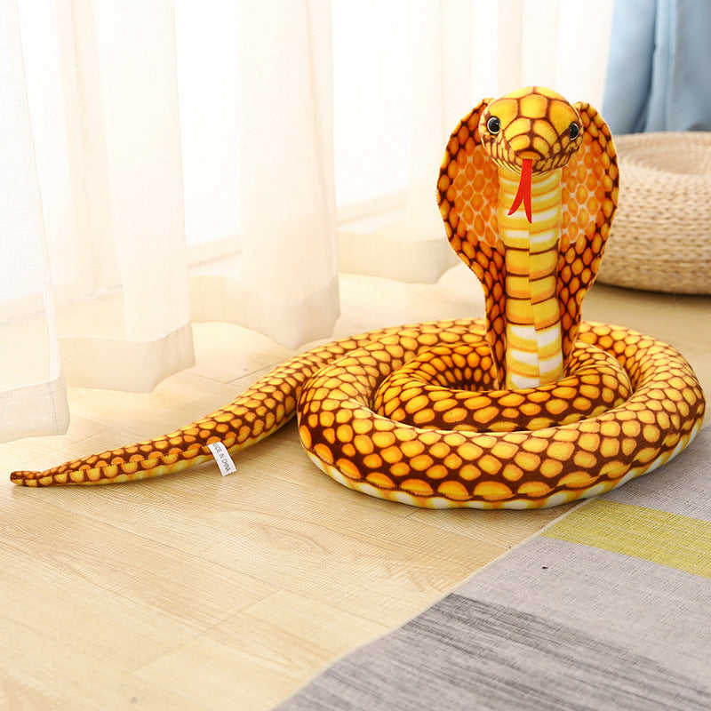 Cartoon Big Snake Plush Toy Large Snake Doll