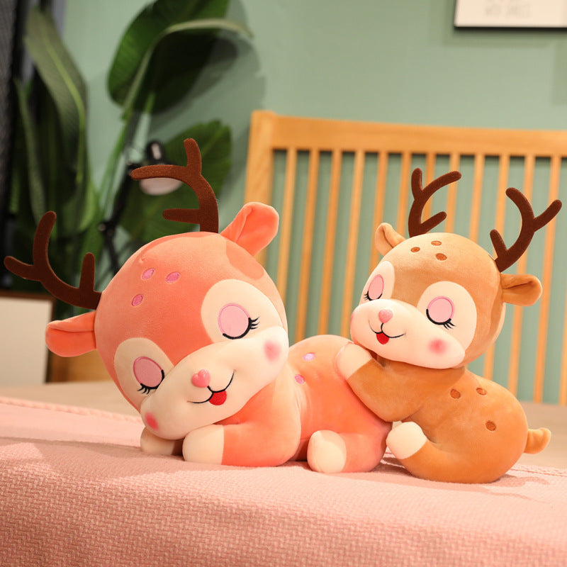 Family Fashion Sika Deer Doll Plush Toy