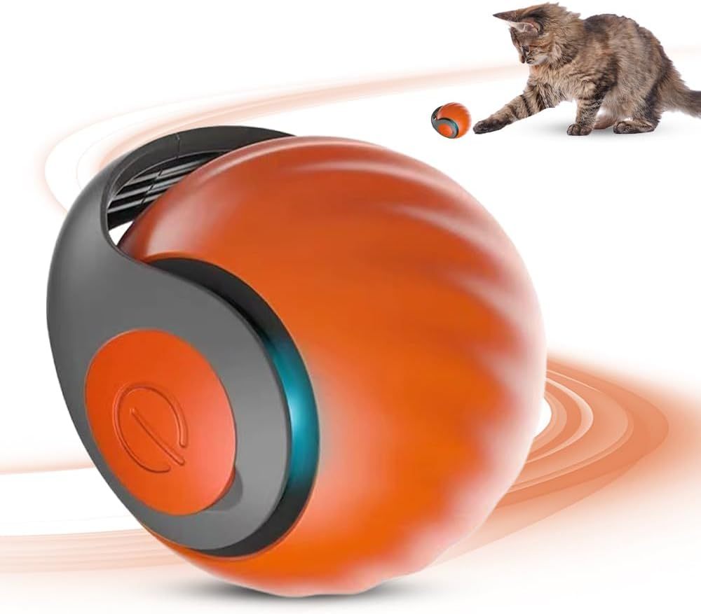 Jouets interactifs pour chats, balles pour chats d'intérieur, chiens, balle roulante, balle roulante à activation par mouvement avec contrôle tactile, balles interactives à déplacement automatique, jouets pour grands et petits animaux de compagnie