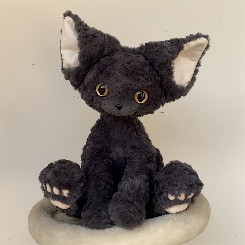 Juguetes de peluche de muñeca de gato rizado alemán