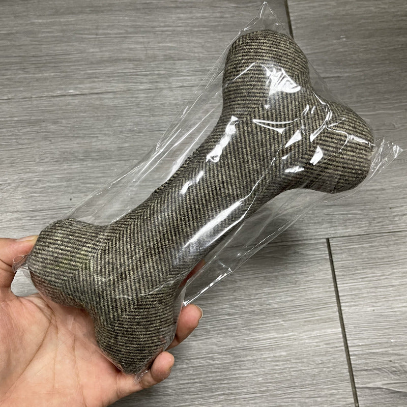 Varilla molar para morder huesos de juguete para perros de terciopelo de algodón