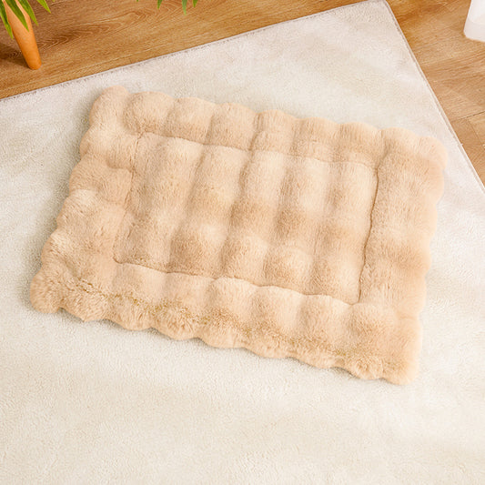 Tapis chaud d'hiver pour chat, tapis pour animaux de compagnie en peluche