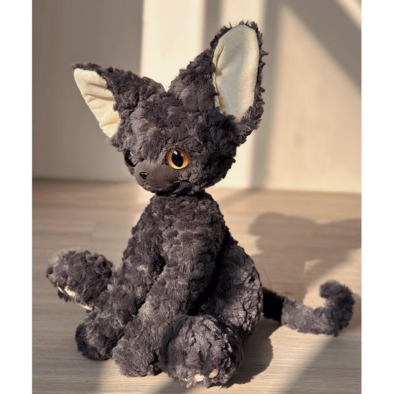 Juguetes de peluche de muñeca de gato rizado alemán