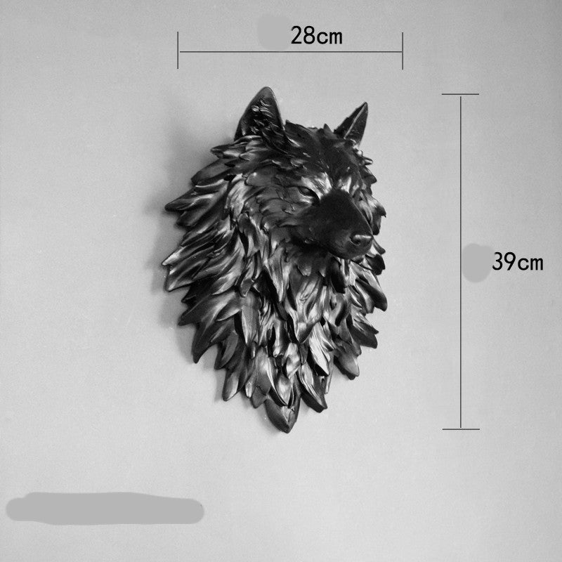 3D Three-dimensional Wall Decoration Creative Animal Head Pendant