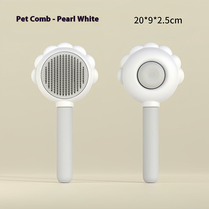 2 en 1 auto-nettoyant chien brosse peigne avec Spray animaux de compagnie toilettage épilateur peignes brosse flottante cheveux brosse de toilettage pour animaux de compagnie produits pour animaux de compagnie