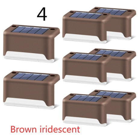 Nueva actualización, lámpara Solar LED resistente al agua para valla, luces solares para cubierta, luz de paso Solar para exteriores, para Patio, escaleras, camino de jardín, Patio