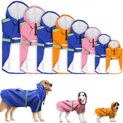 Manteau de pluie pour chien printemps et été, nouvelle cape imperméable pour chien, imperméable réfléchissant, grand imperméable pour chien