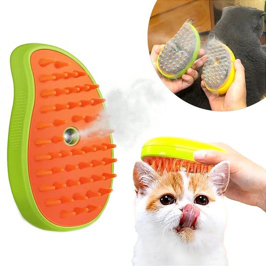 Steam Strip Brush Pet Usb Rechargeable Dog Cat