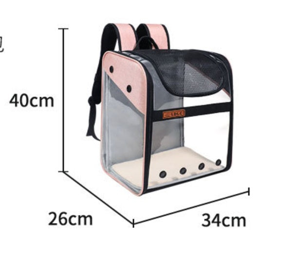 PVC transpirable de gran capacidad para gatos, cápsula espacial, bolsa para gatos, mochila portátil para perros y mascotas, doblez