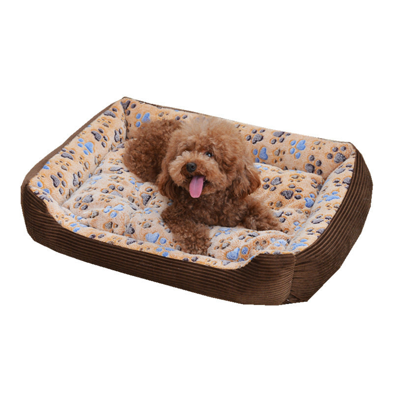 Lit pour chien de compagnie, tapis en peluche douce et chaude, canapé, chenil, panier de couchage pour petits chiens, coussin pour chat, chiot, chat, fournitures pour la maison