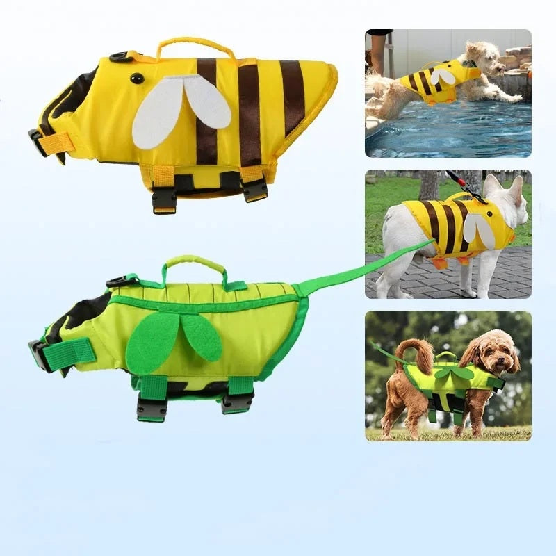 Chaleco salvavidas de verano para perros, ropa reflectante para mascotas, traje de baño para cachorros, chaleco salvavidas para perros, traje de baño de seguridad, suministros para perros 