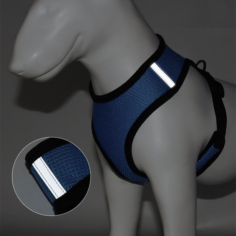 Breathable Mesh Dog Reflective Chest Strap