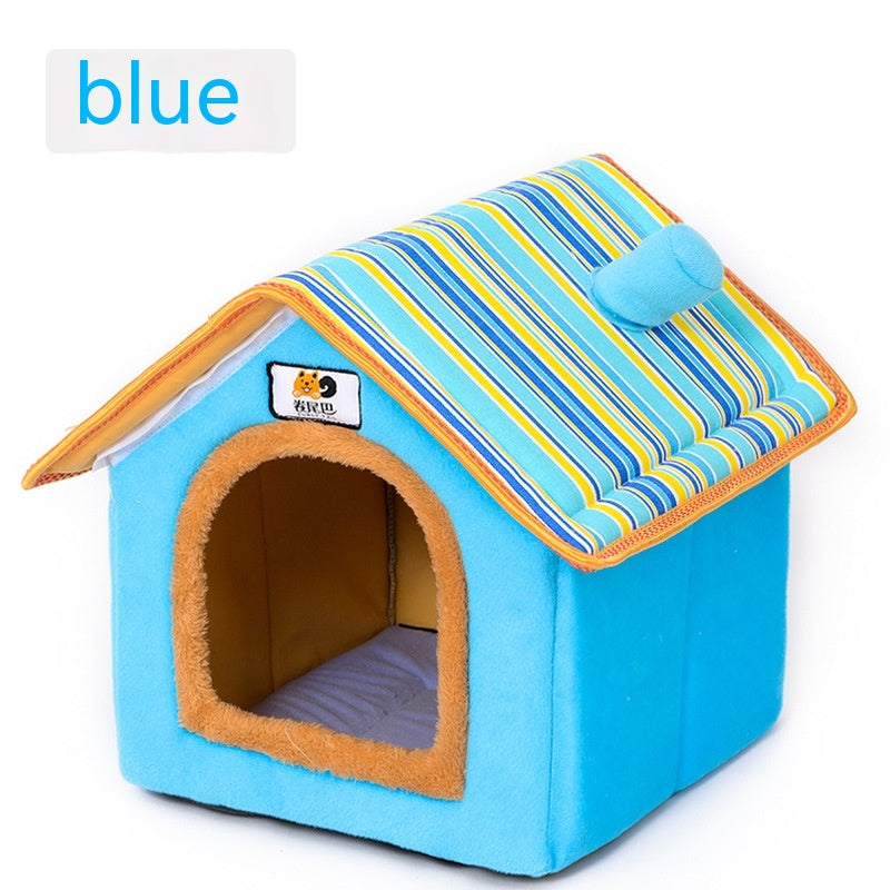 Cama De Invierno Para Mascotas Perro Extraíble Y Lavable WOWO Chimney House