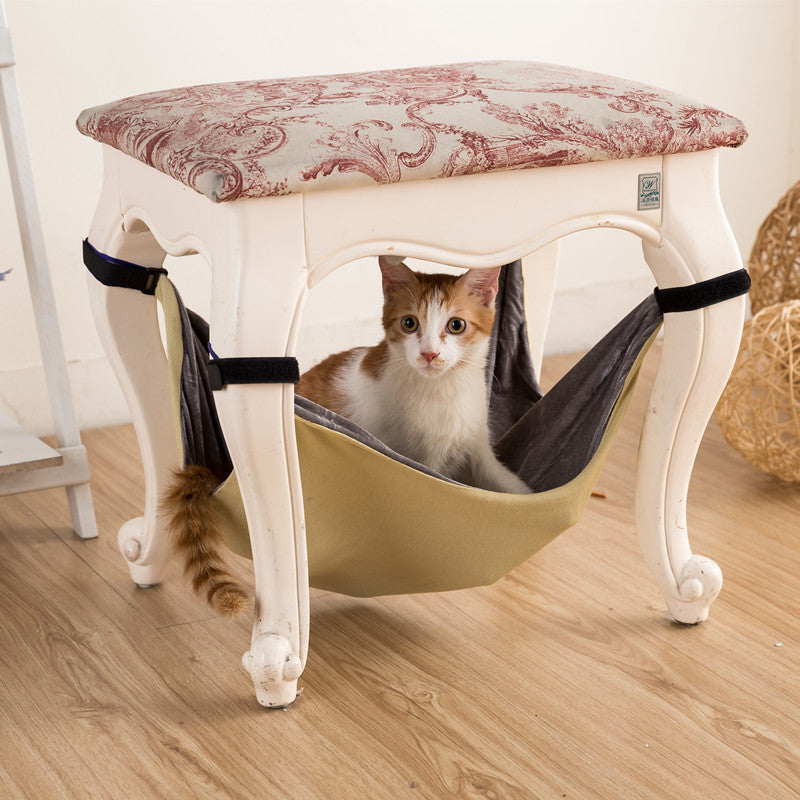 Hamaca para gatos Cama para gatos Tumbona Sofá Cojín Silla colgante desmontable