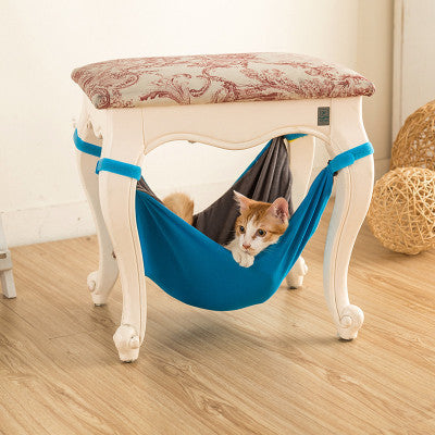 Hamaca para gatos Cama para gatos Tumbona Sofá Cojín Silla colgante desmontable