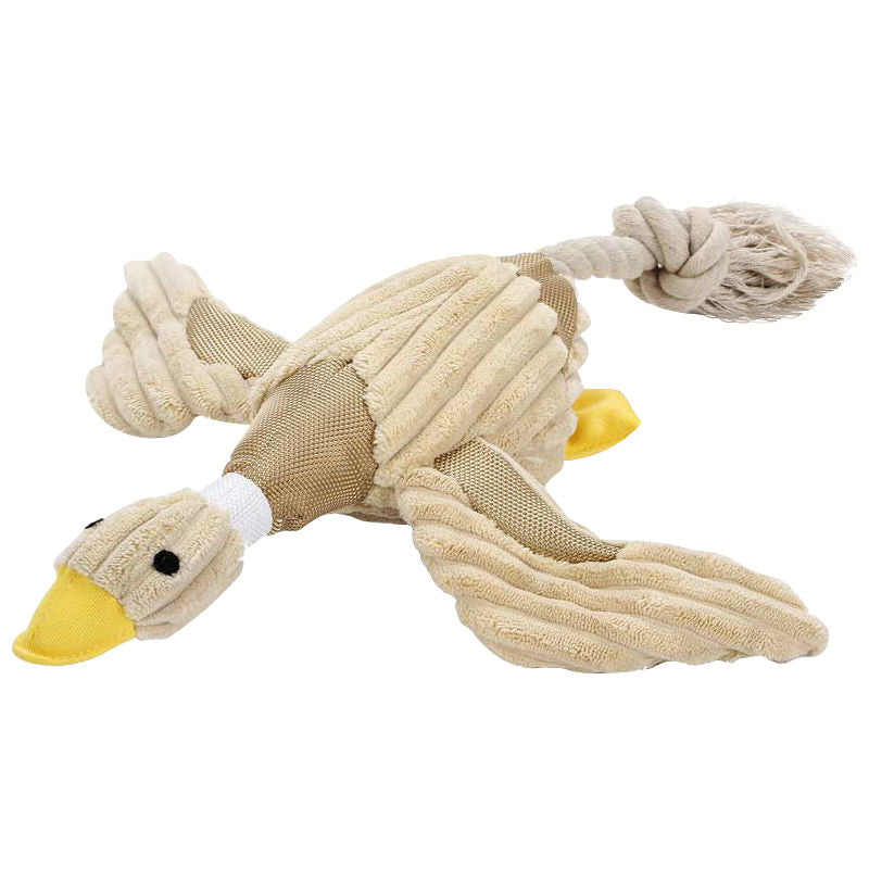 Jouet sonore pour chien, canard en peluche