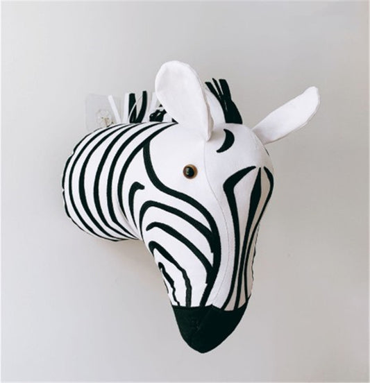 Animal head children's room wall decoration