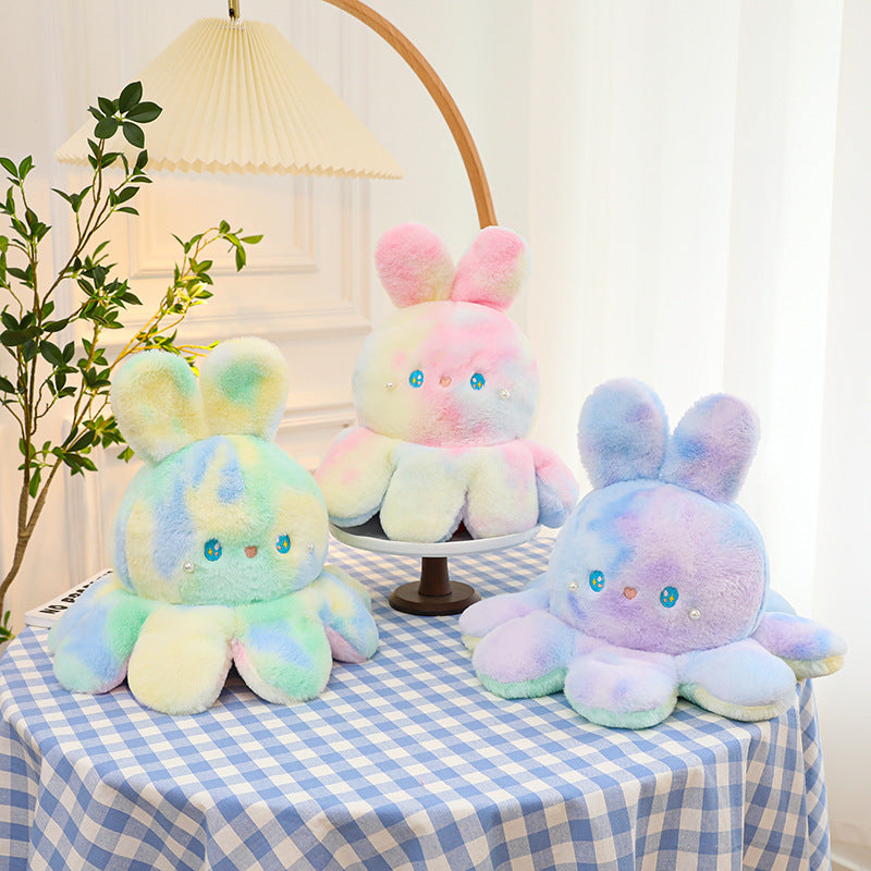 Two-sided Color-changing Octopus Rabbit Doll